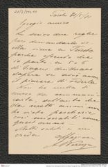 Nachlass Franz Steindachner, Brief von Alberto Perugia an Franz Steindachner (30.05.1881), Inv.Nr. 392.10, Seite 1
